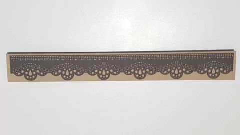 Moldes para puntillas rectangular 28 cm x 4 cm