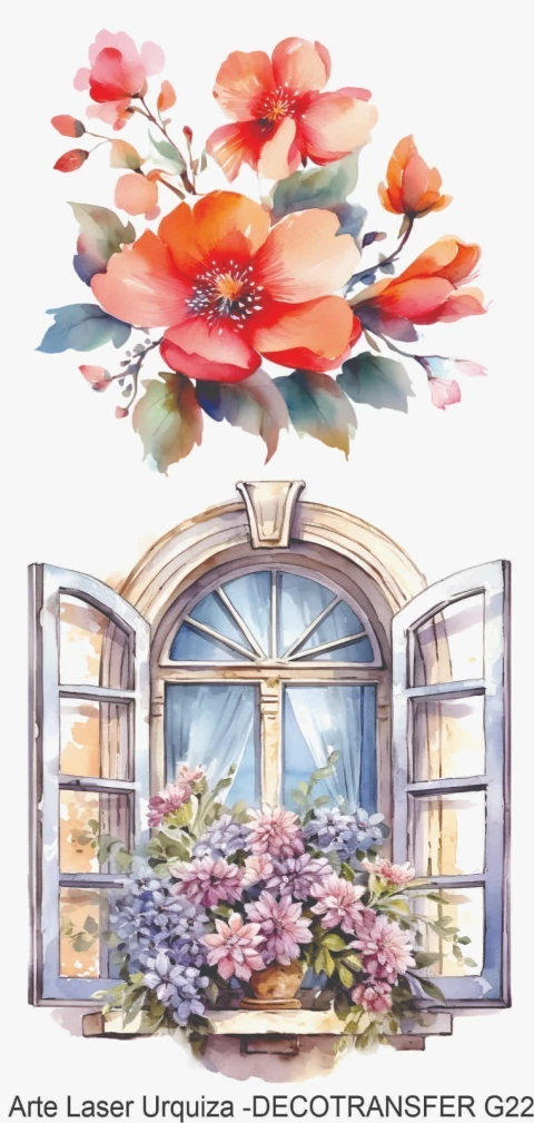 Transfer 10 x 20 cm Modelo G22