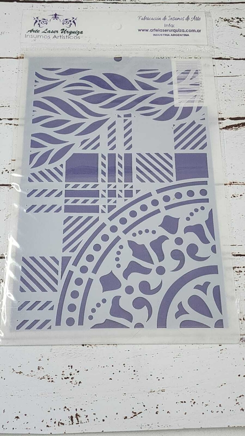 Stencil 20 x 30 cm Mix Media numero 3