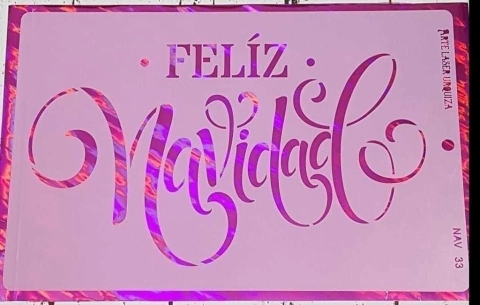 Stencil 20 x 30 Navidad mod, 33