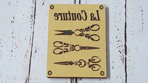 Sello Bajo Relieve 9 x 12 cm LA COUTURE