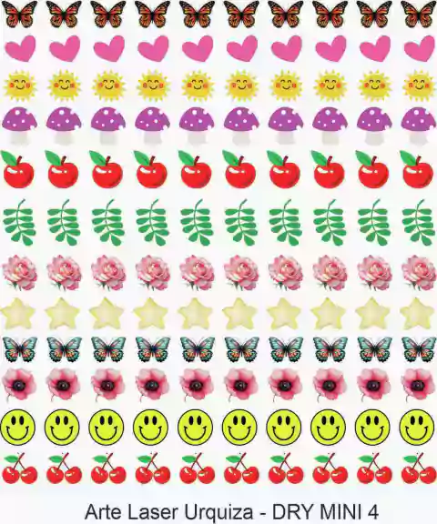 DRY TRANSFER 15 x 15 cm, modelo MINIS 4