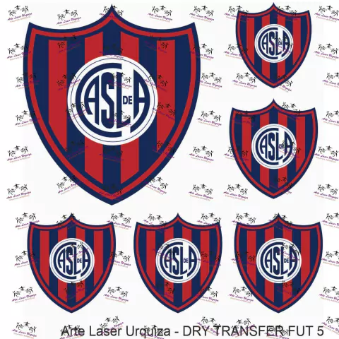 DRY TRANSFER 12 x 12 cm, Modelo 5 SAN LORENZO DE ALMAGRO