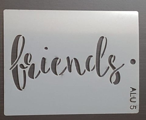 Stencil 15 X 20 Dia del Amigo 5