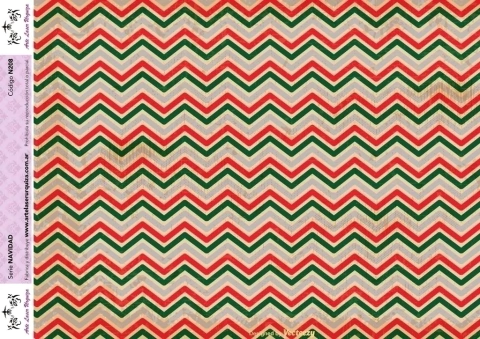 Lamina de Decoupage NAVIDAD  TAMAÑO A3 - ARTE LASER URQUIZA ,Mod. N208