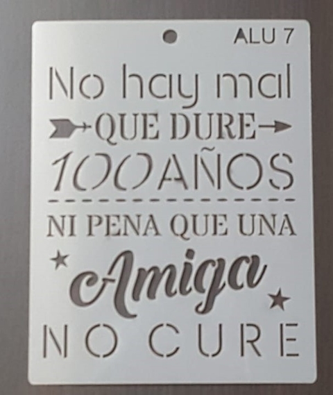 Stencil 15 X 20 Dia del Amigo 7