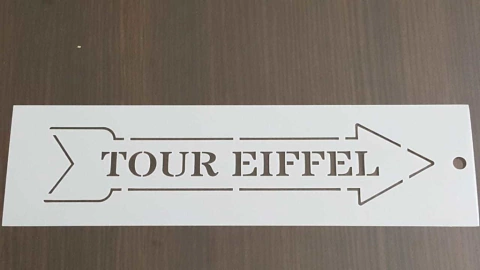 Stencils TOUR EIFFEL de 8 x 30 cm