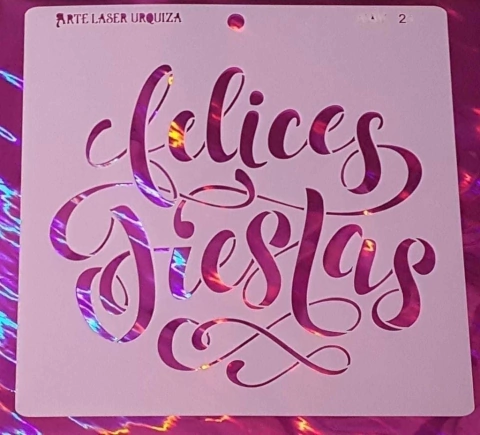 Stencil 20 x 20 cm Navidad Mod.21