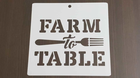 Stencils 20 x 20 cm FARM TO TABLE