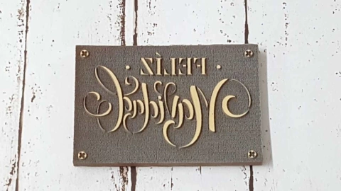 Sello decorativo 9 x 12 , Feliz Navidad