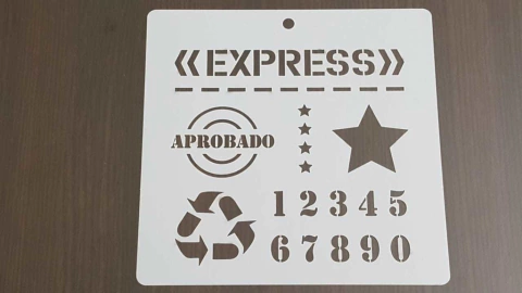 Stencils 20 x 20 cm LINEA INDUSTRIAL