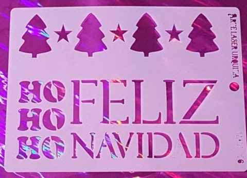 Stencil 15 x 20 cm Navidad Mod. 16