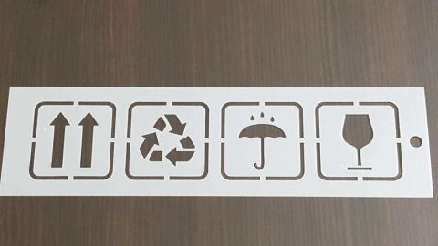 Stencils SEÑALIZACION de 8 x 30 cm