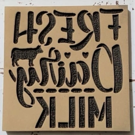 Sello Bajo Relieve 8 x 8 cm Linea Farm