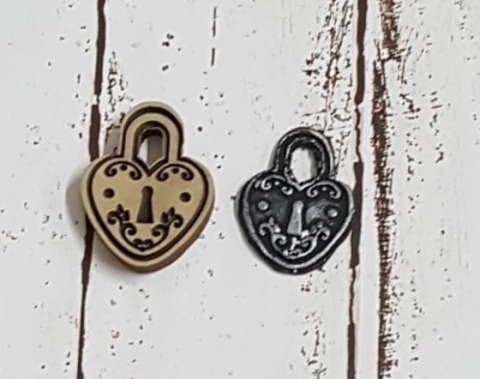 Molde Candado Corazon 3,5 x 4,5 cm
