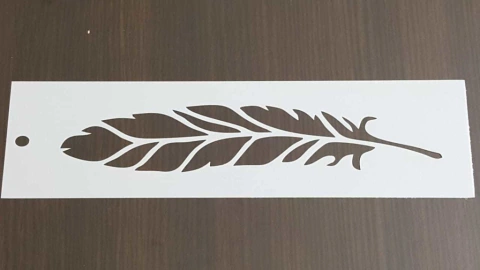 Stencil 8 X 30 CM PLUMA