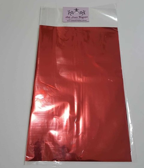 Laminas de Foil lisos ROJO