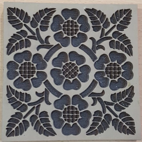 Sello Bajo Relieve Mosaico 10 x 10 cm #2