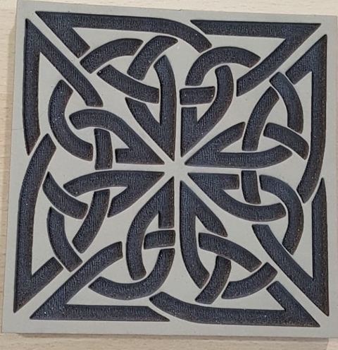 Sello Bajo Relieve Mosaico 10 x 10 cm #5