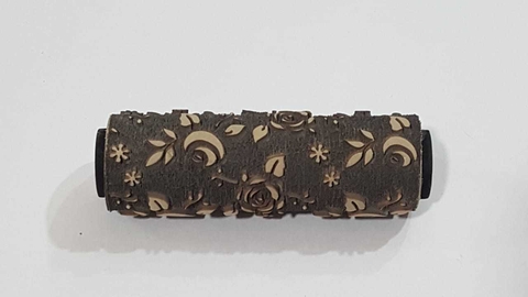 Repuesto Rodillo de goma 10 cm , rosas rococo Apto para todas superficies