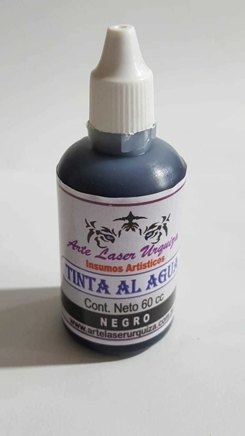Tinta al Agua x 60 cc Negro