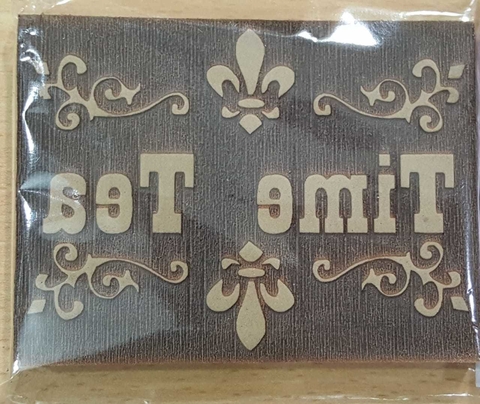 Sellos decorativos letra M TIME TEA