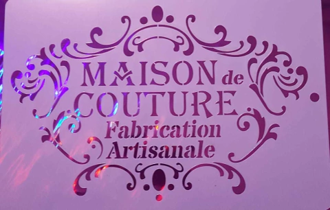 Stencil 20 x 30  cm MAISON COUTURE