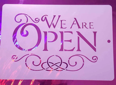 Stencil 20 x 30  cm OPEN