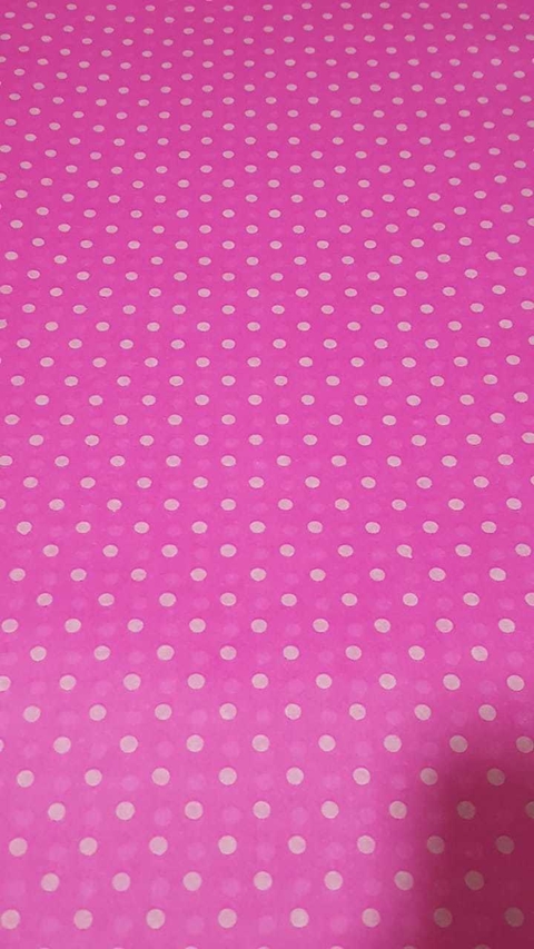 Lamina de Seda Diseño Rosa con lunares 50 x 70 cm