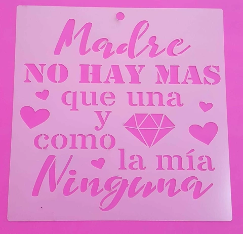 Stencil 20 x 20 cm ( MAMA 05 )
