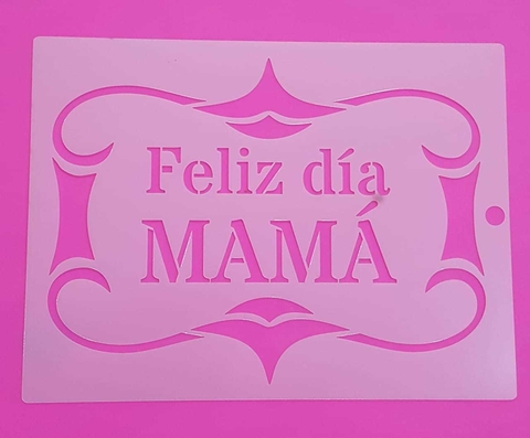 Stencil 15 x 20 cm,  MAMA 09