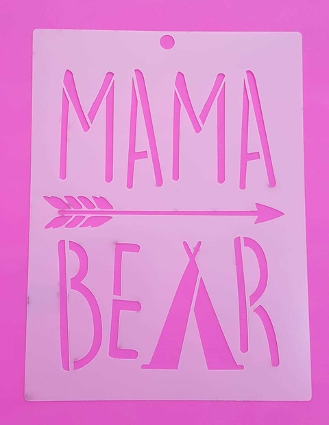Stencil 15 x 20 cm,  MAMA 03