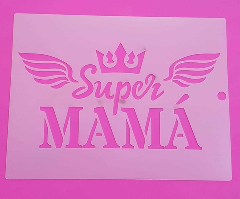 Stencil 15 x 20 cm,  MAMA 10