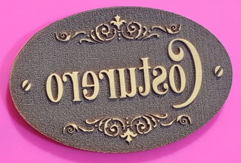 Sello decorativo 8 x 12 cm Costurero