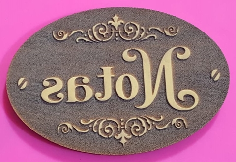 Sello decorativo 8 x 12 cm Notas