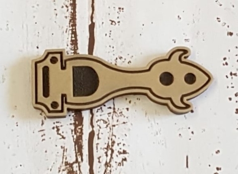 Molde para Visagra de 8x3 cm
