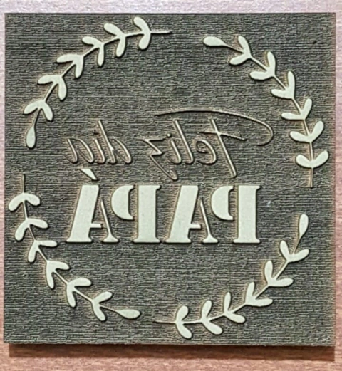 Sello Decorativo Dia del PAdre 8x8cm