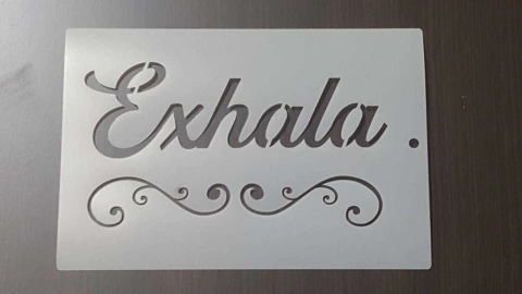Stencil 20 x 30 cm exhala