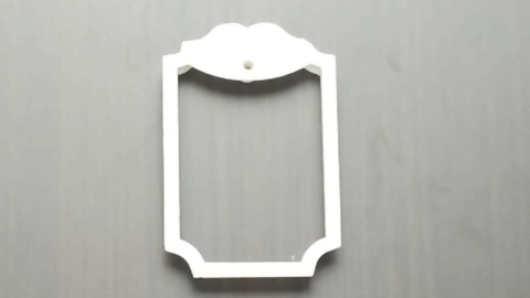 Cortante 3D ( 8 cm x 6 cm Interior ) Tag