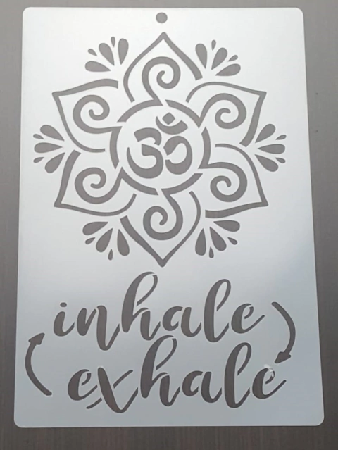 Stencil 20 x 30 cm inhale exhale
