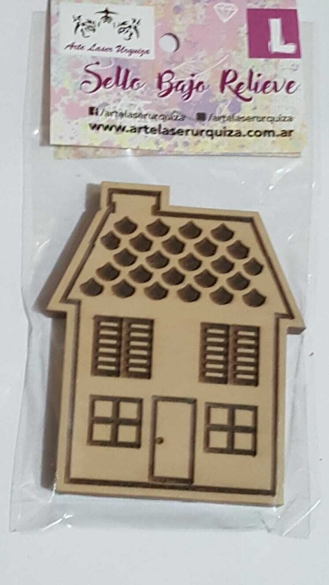 Sello bajo relieve Casita 7cm