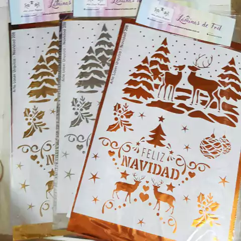 Lamina de foil Impresa NAVIDAD mod 208