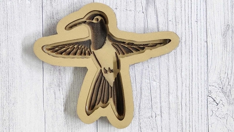 Molde Colibri 1, 10 x 9 cm