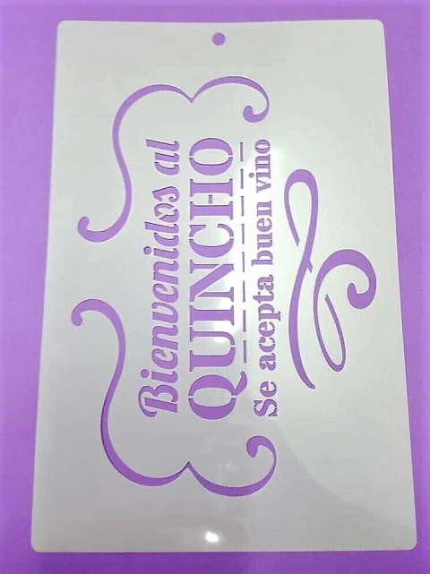 Stencil 20 x 30 cm quincho