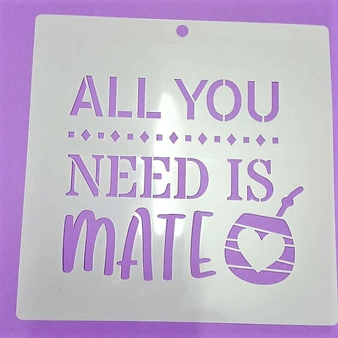 Stencil 20 x 20 cm al need is