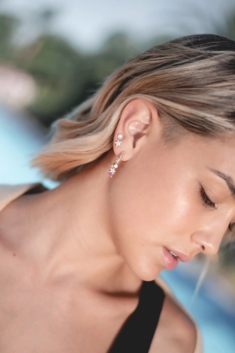 Star 90 - Aros Cristal Swarovski pavé