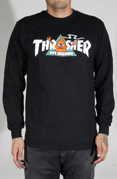 Thrasher Camiseta Manga Larga X Toy Machine Vortex - comprar online