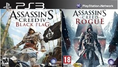 Assassins Creed Black Flag + Rogue ps3 digital