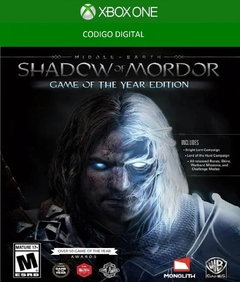 Middle Earth Shadow Of Mordor GOTY xbox one código digital (Región Argentina)