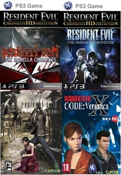 Resident Evil 4 + Code Veronica + Darkside Chronicles + Umbrella Chronicles ps3 digital